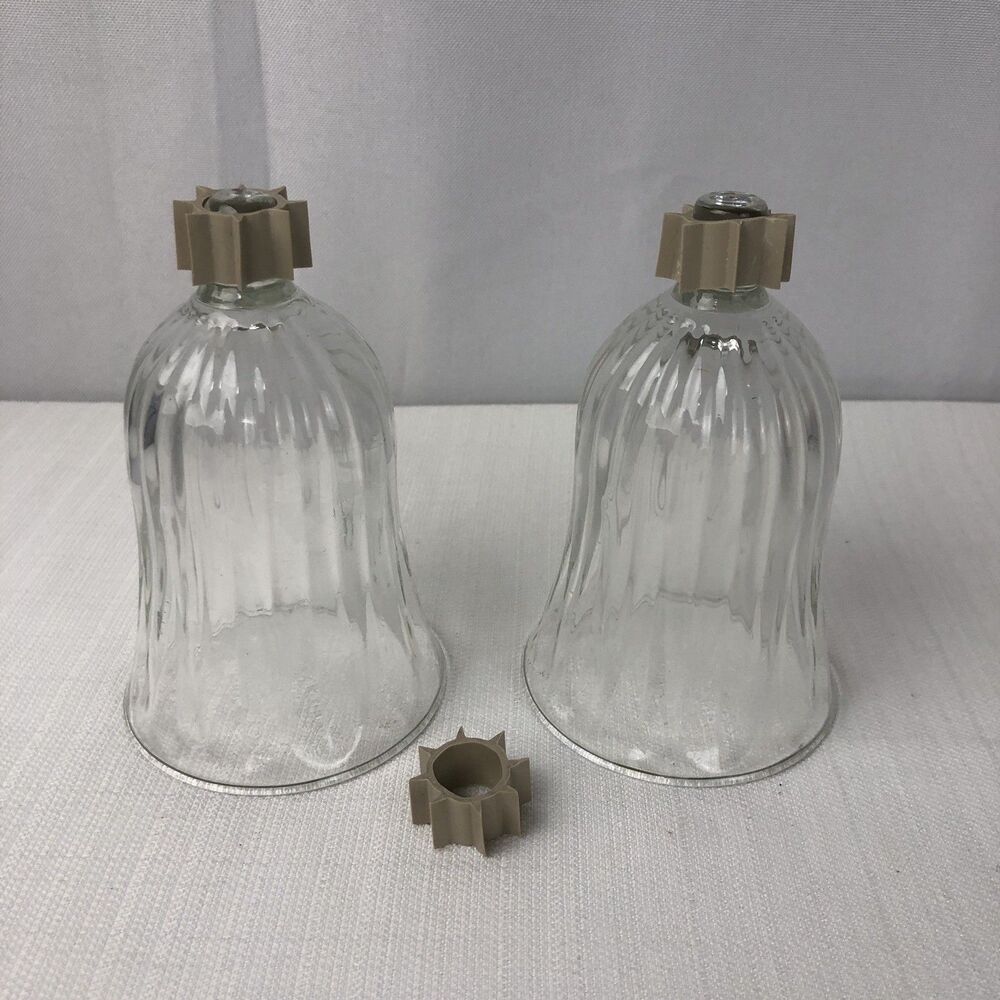 Home Interiors HOMCO Chantilly Glass Bell Cloche Sconce Votive Candle Holder